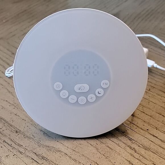 Wake up alarm clock sunrise/sunset night light touch control - Picture 7 of 10